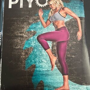 Purple and Gray Activewear Set